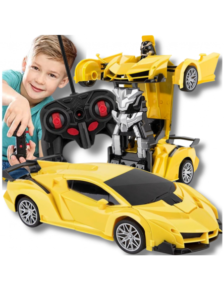 ZDALNIE STEROWANY SAMOCHÓD NA PILOTA DLA DZIECI TRANSFORMACJA W ROBOTA