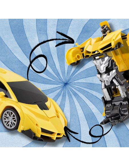 ZDALNIE STEROWANY SAMOCHÓD NA PILOTA DLA DZIECI TRANSFORMACJA W ROBOTA