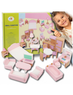 DREWNIANE MEBELKI DLA LALEK...