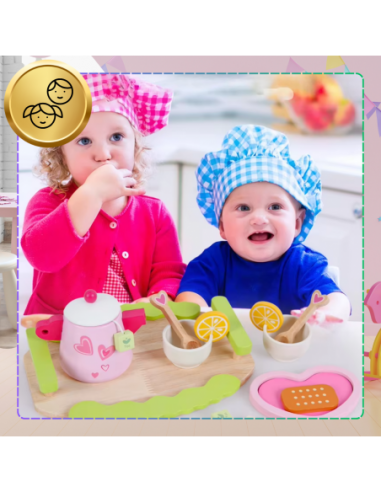 DREWNIANY SERWIS DO HERBATY DLA...