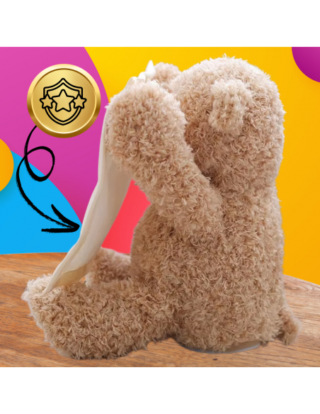 INTERAKTYWNY MIŚ RUSZA BUZIĄ I ŁAPKAMI MÓWI PLUSZAK ZABAWA W A-KUKU