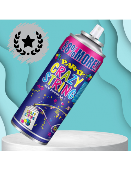 SERPENTYNA KONFETTI W SPRAYU NEON NA URODZINY IMPREZĘ POMARAŃCZOWY 250 ML