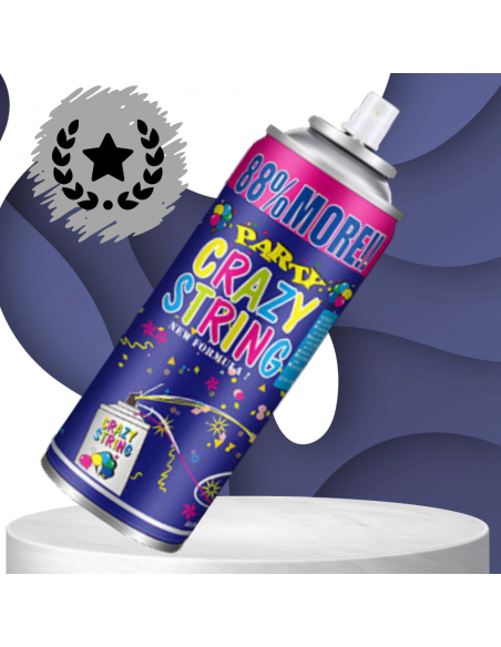 SERPENTYNA KONFETTI W SPRAYU NEON NA URODZINY IMPREZĘ CZERWONA 250 ML