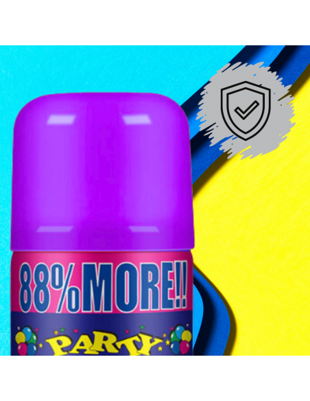 SERPENTYNA KONFETTI W SPRAYU NEON NA URODZINY IMPREZĘ FIOLETOWA 250 ML