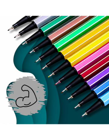 ZESTAW CIENKOPISÓW KOLOROWE...