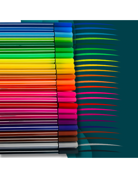 ZESTAW CIENKOPISÓW KOLOROWE CIENKOPISY NICEKIDS 24 KOLORY