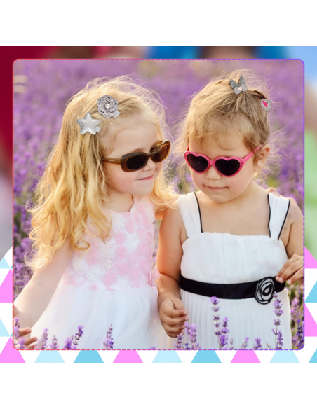 ZESTAW OZDÓB DO WŁOSÓW DLA DZIEWCZYNKI  GUMKI SPINKI + PUDEŁKO