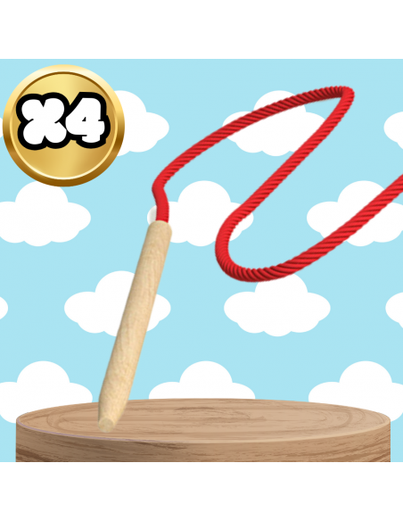 KORALIKI KLOCKI DREWNIANE DO NAWLEKANIA MONTESSORI 42 EL. ALFABET ZWIERZĘTA OWOCE