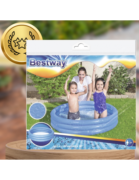 DMUCHANY BASEN BASENIK BRODZIK DLA DZIECI NIEBIESKI 122 CM X 25 CM BESTWAY