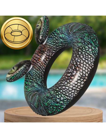 BESTWAY KOŁO DMUCHANE DO PŁYWANIA KÓŁKO PLAŻOWE KROKODYL DUŻE 91 CM