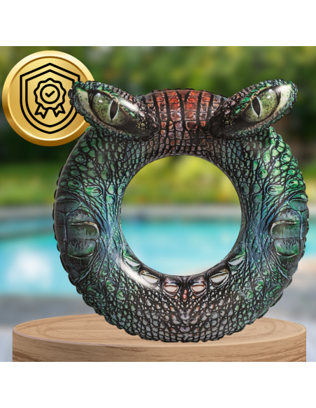 BESTWAY KOŁO DMUCHANE DO PŁYWANIA KÓŁKO PLAŻOWE KROKODYL DUŻE 91 CM