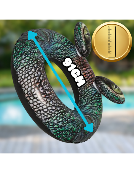 BESTWAY KOŁO DMUCHANE DO PŁYWANIA KÓŁKO PLAŻOWE KROKODYL DUŻE 91 CM