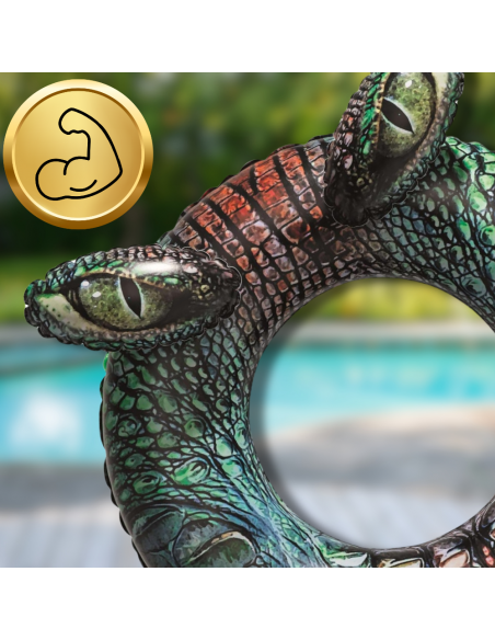 BESTWAY KOŁO DMUCHANE DO PŁYWANIA KÓŁKO PLAŻOWE KROKODYL DUŻE 91 CM