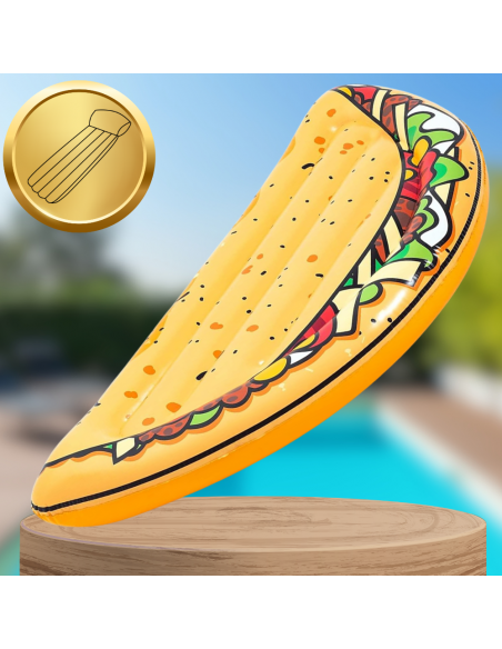 BESTWAY MATERAC DMUCHANY DO PŁYWANIA PLAŻA NA BASEN TACO DUŻY XXL