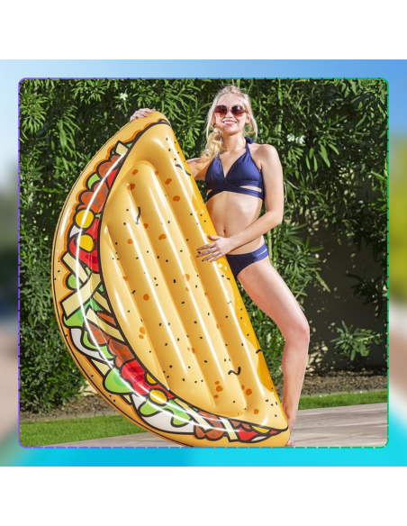 BESTWAY MATERAC DMUCHANY DO PŁYWANIA PLAŻA NA BASEN TACO DUŻY XXL