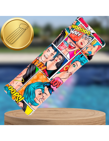 BESTWAY MATERAC DMUCHANY DO PŁYWANIA PLAŻOWY NA BASEN KOMIKS 183cm