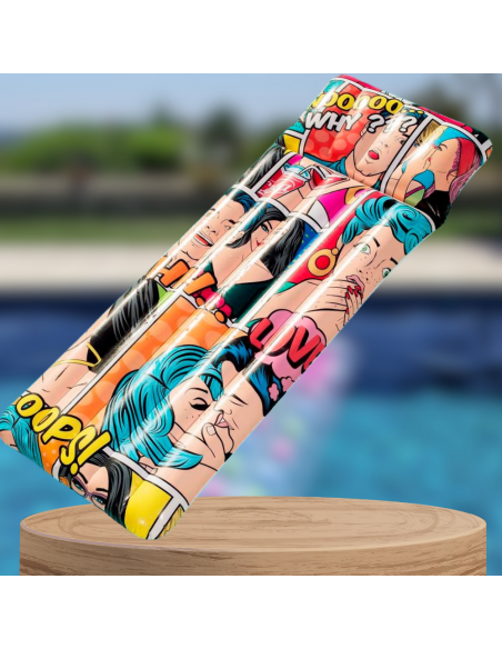 BESTWAY MATERAC DMUCHANY DO PŁYWANIA PLAŻOWY NA BASEN KOMIKS 183cm