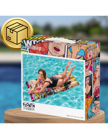 BESTWAY MATERAC DMUCHANY DO PŁYWANIA PLAŻOWY NA BASEN KOMIKS 183cm
