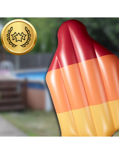 MATERAC DMUCHANY DO PŁYWANIA PLAŻA NA BASEN LÓD NA PATYKU  DUŻY XXL