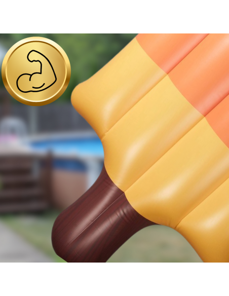 MATERAC DMUCHANY DO PŁYWANIA PLAŻA NA BASEN LÓD NA PATYKU  DUŻY XXL