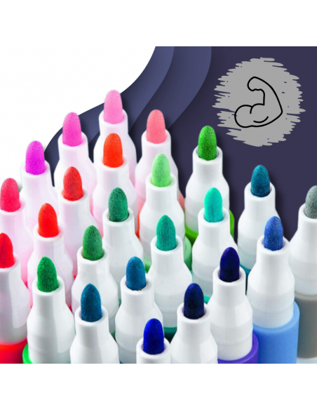 FLAMASTRY PISAKI AKRYLOWE DO RÓŻNYCH POWIERZCHNI 48 szt Acrylic Marker