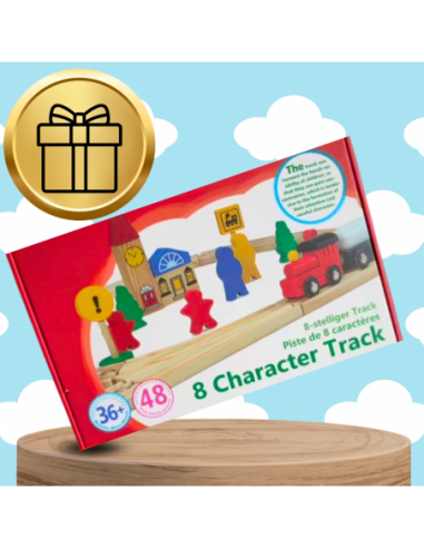 DREWNIANA KOLEJKA TOR POCIAG 48 el....