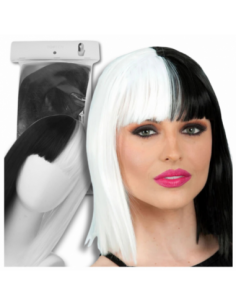 PERUKA WŁOSY KRÓTKIE CZARNO...