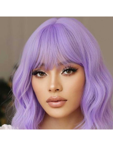 PERUKA WŁOSY DŁUGIE FIOLETOWA Z...