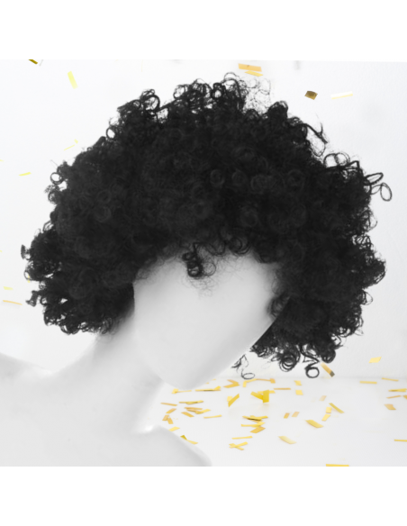 PERUKA WŁOSY CZARNE AFRO KARNAWAŁ PARTY FOTOBUDKA PANIEŃSKI URODZINY