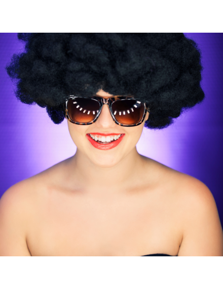 PERUKA WŁOSY CZARNE AFRO KARNAWAŁ PARTY FOTOBUDKA PANIEŃSKI URODZINY