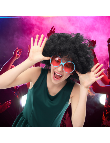 PERUKA WŁOSY CZARNE AFRO KARNAWAŁ PARTY FOTOBUDKA PANIEŃSKI URODZINY