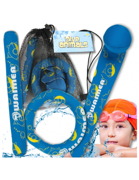 ZATOPKI ZABAWKA DO NURKOWANIA NAUKA PŁYWANIA BASEN DO WANNY WODY KÓŁKO