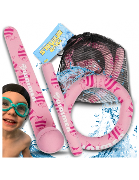 ZATOPKI ZABAWKA DO NURKOWANIA NAUKA PŁYWANIA BASEN DO WANNY WODY KÓŁKO