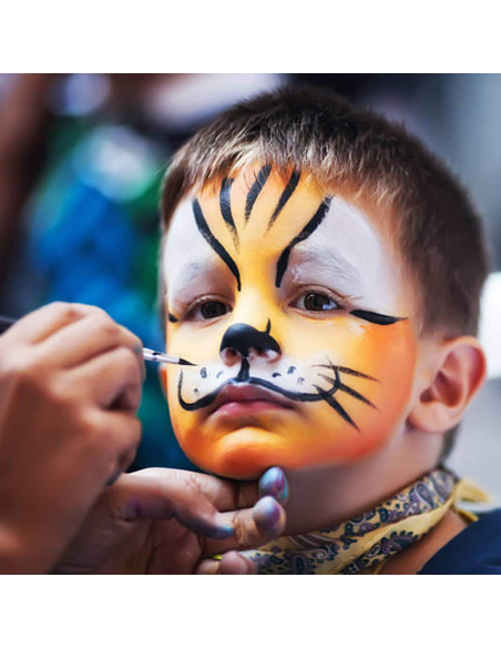 FARBY DO TWARZY ZMYWALNE FARBKI DO MALOWANIA CIAŁA ZESTAW KIESZONKOWY 6 KOLORÓW DZIECI