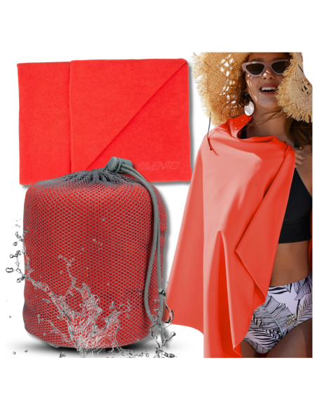 DUŻY RĘCZNIK PLAŻOWY SZYBKOSCHNĄCY Z MIKROFIBRY SPORTOWY NA SIŁOWNIĘ BASEN 120CM