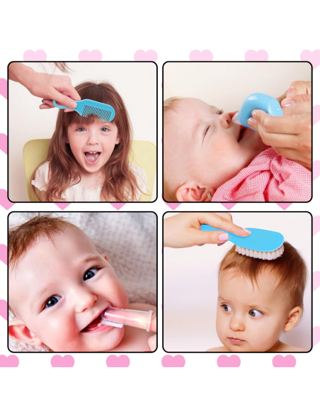 DUŻY ZESTAW KOSMETYCZNY PIELĘGNACYJNY DLA DZIECI NIEMOWLĄT + ETUI NICEkids NIEBIESKI