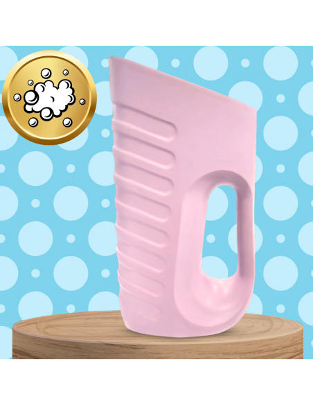 KUBEK DO MYCIA GŁOWY SPŁUKIWANIA WŁOSÓW NICEkids MIĘKKI DUŻY RÓŻOWY