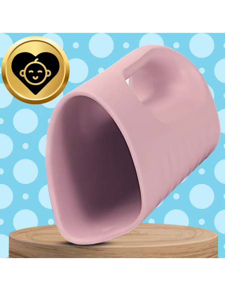 KUBEK DO MYCIA GŁOWY SPŁUKIWANIA WŁOSÓW NICEkids MIĘKKI DUŻY RÓŻOWY