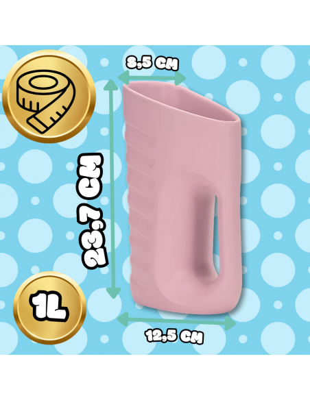 KUBEK DO MYCIA GŁOWY SPŁUKIWANIA WŁOSÓW NICEkids MIĘKKI DUŻY RÓŻOWY