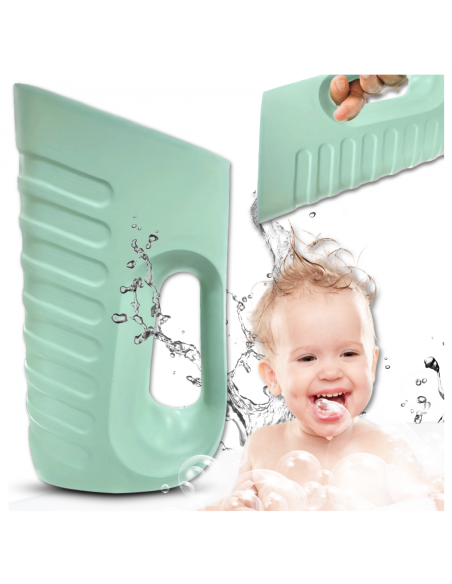 KUBEK DO MYCIA GŁOWY SPŁUKIWANIA WŁOSÓW NICEkids MIĘKKI DUŻY ZIELONY