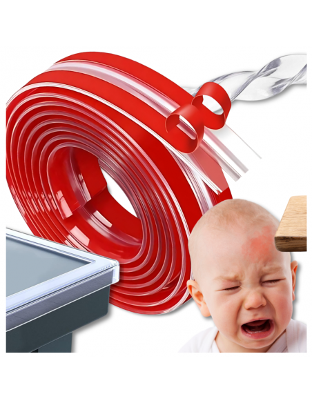 BEZBARWNA TAŚMA ZABEZPIECZAJĄCA KANTY MEBLI LISTWA NA ROGI OSŁONA KRAWĘDZI NICEKIDS 3m