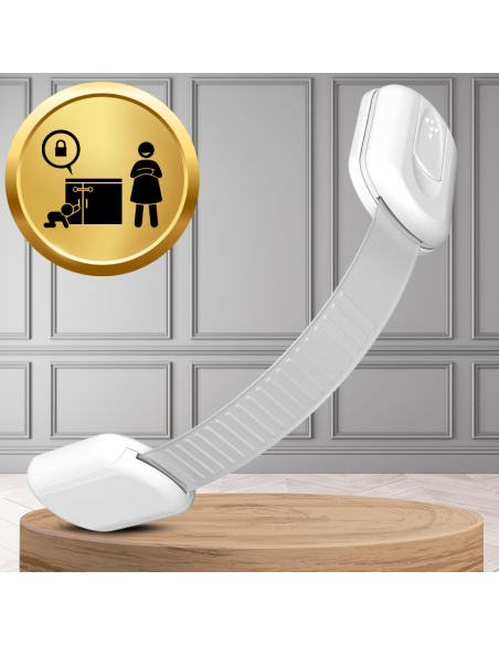 ZABEZPIECZENIA SZAFEK BLOKADA SZUFLAD MEBLI DRZWI PRZED DZIEĆMI MOCNA NICEKIDS BIAŁE