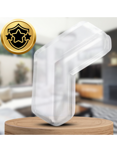 ZABEZPIECZENIE NAROŻNIKÓW NA ROGI STOŁÓW MEBLI NAROŻNIKI BEZBARWNE 12 SZT KSZTAŁT L