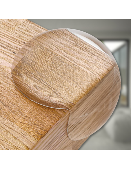 ZABEZPIECZENIE NAROŻNIKÓW NA ROGI STOŁÓW MEBLI NAROŻNIKI BEZBARWNE 12 SZT OKRĄGŁE