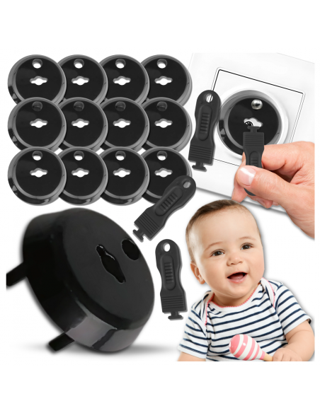 12x ZABEZPIECZENIE KONTAKTÓW GNIAZDEK ZAŚLEPKI ZATYCZKI OCHRONNE Z BOLCEM