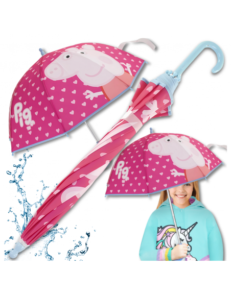 PARASOL PRZECIWDESZCZOWY DLA DZIECI PEPPA PIG ŚWINKA PEPPA