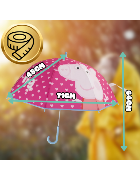 PARASOL PRZECIWDESZCZOWY DLA DZIECI PEPPA PIG ŚWINKA PEPPA