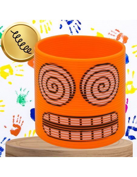 SPRĘŻYNA DLA DZIECI MAGICZNA SPRĘŻYNKA MAGIC SPRINGS EMOJI POMARAŃCZOWA