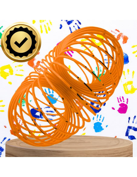 SPRĘŻYNA DLA DZIECI MAGICZNA SPRĘŻYNKA MAGIC SPRINGS EMOJI POMARAŃCZOWA