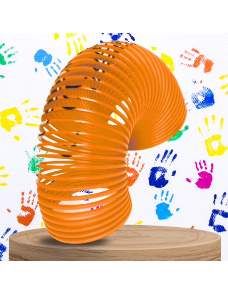 SPRĘŻYNA DLA DZIECI MAGICZNA SPRĘŻYNKA MAGIC SPRINGS EMOJI POMARAŃCZOWA